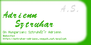 adrienn sztruhar business card